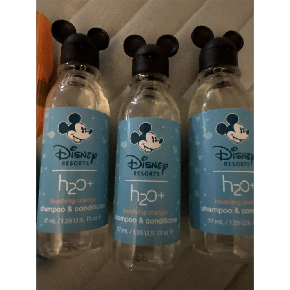 LOT OF 7‎ DISNEY RESORTS H2O+ BLUSHING ORANGE SOAPS/SHAMPOO/CONDITIONER